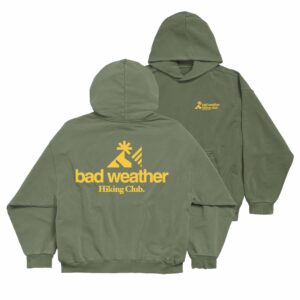 Bad Weather Hiking Club - Signature Oversized Hoodie Earth